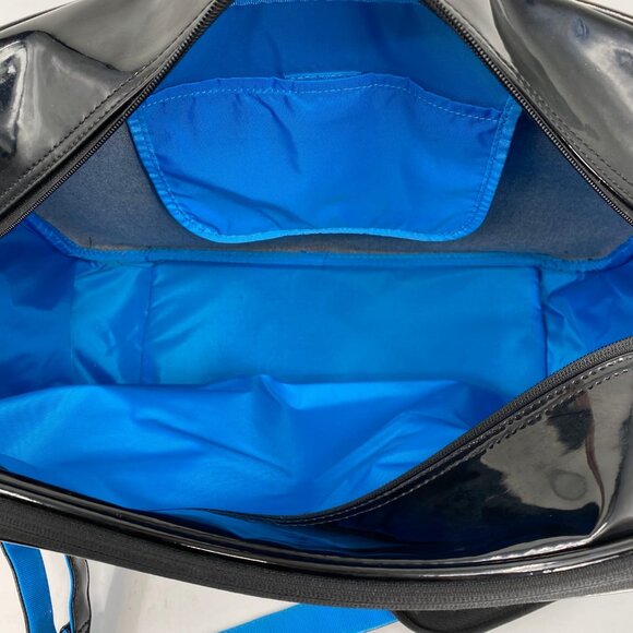 Nike Black Blue Zip Messenger Travel Bag | Good Condition - Picture 3 of 8